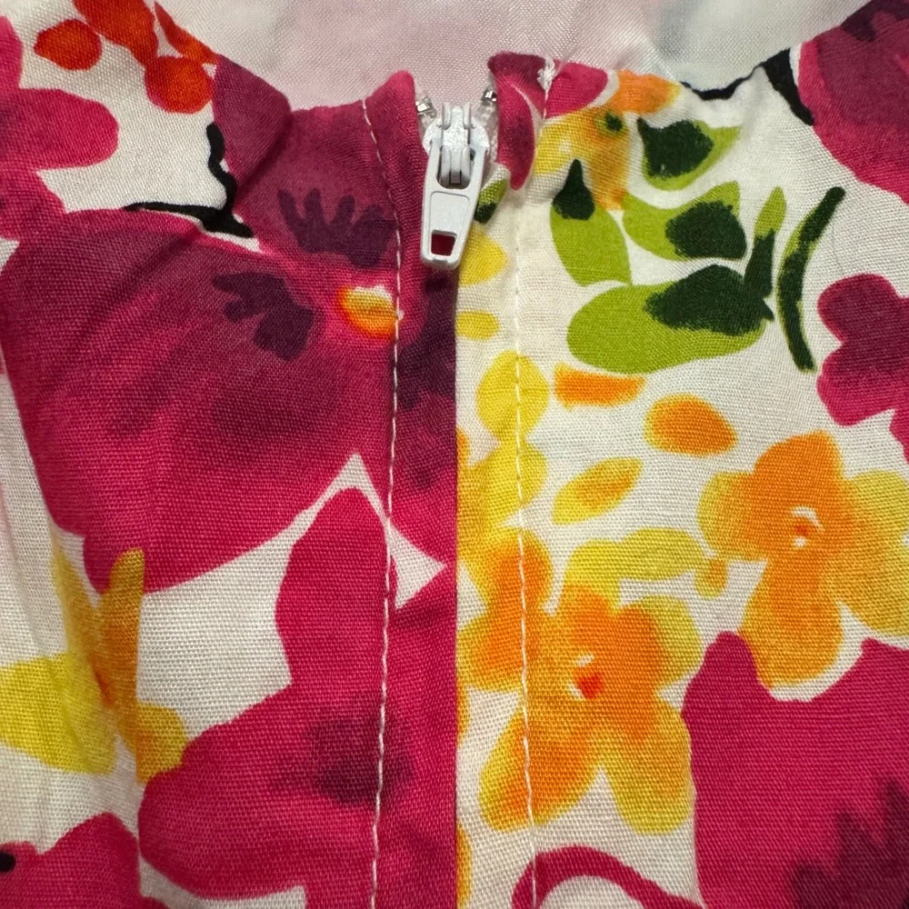 Bonnie Jean Girls Floral Pansy Print Sleeveless Party Dress Pink  Size 16.5